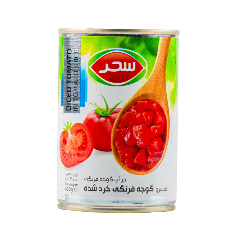 کنسرو گوجه خرد شده سحر